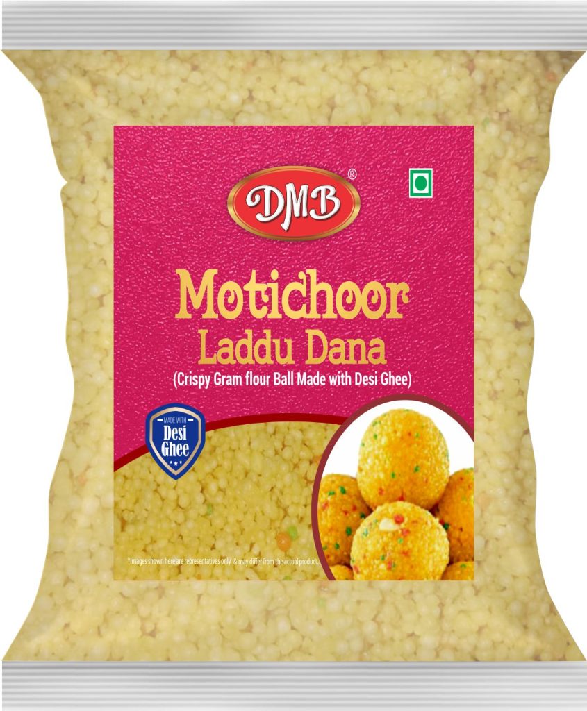 Motichoor laddu Dana Desi Ghee DMB Sweets