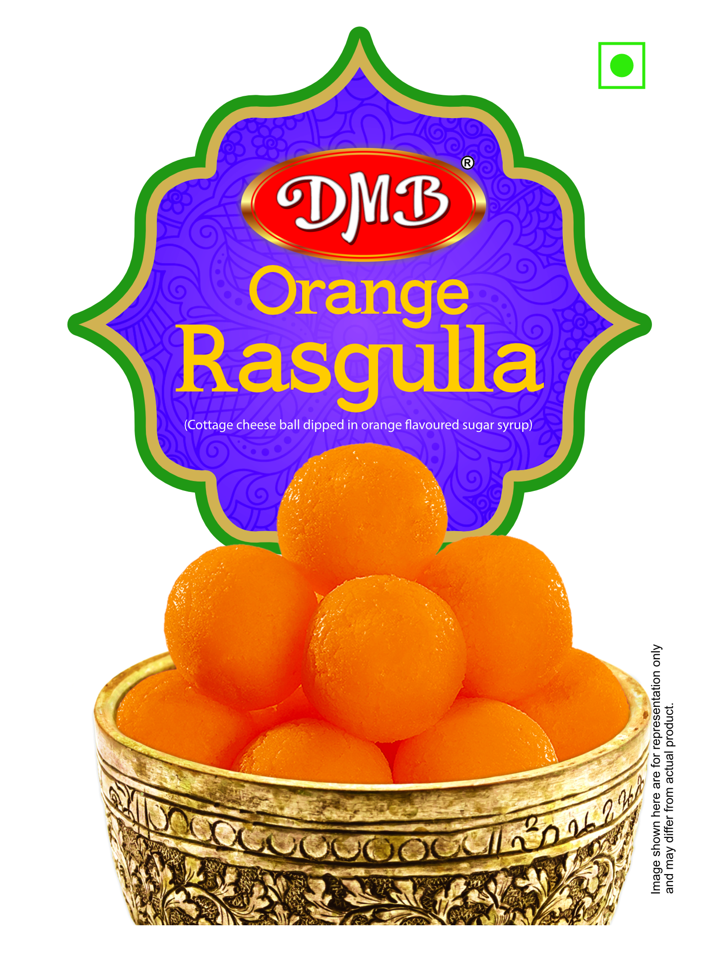 ORANGE RASGULLA FRONT Orange Rasgulla - Image 1